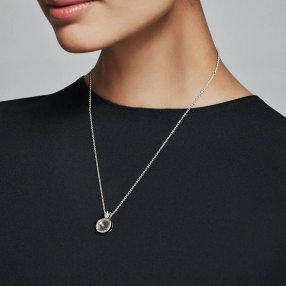 🛒Pandora Pandora Lockets Crown O Necklace - Picture 1 of 3